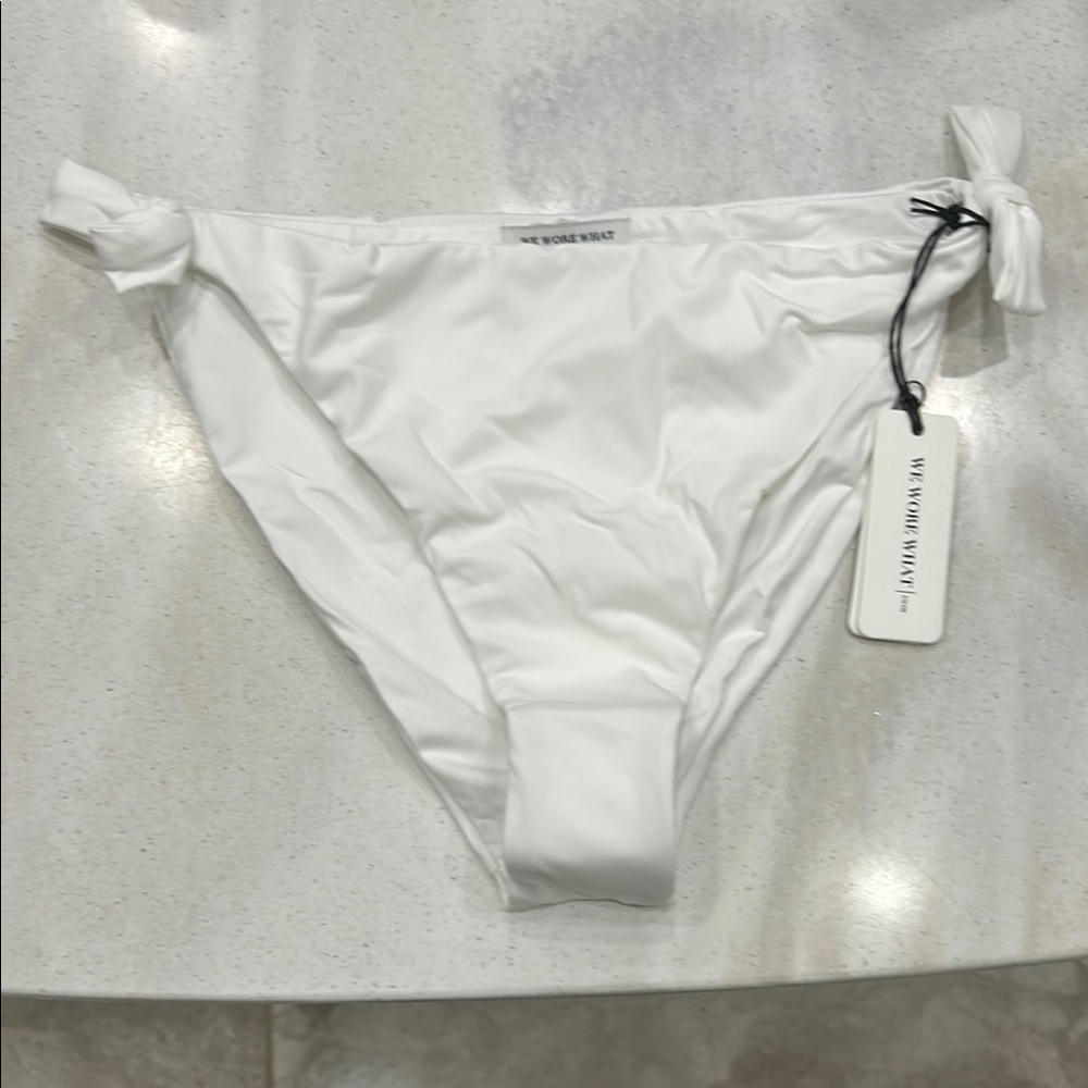 White Bikini Bottom by WeWoreWhat